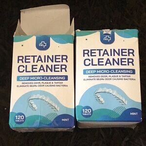 Retainer Cleaner 208 tablets, PLAQUE! TARTAR! ODOR, fast acting for dentures +++